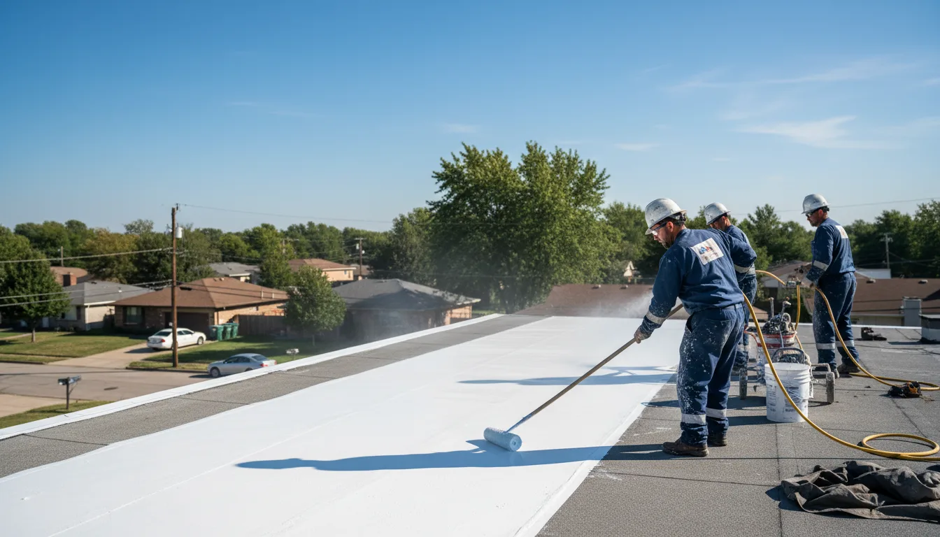Commercial roof coating in Espanola, NM near me